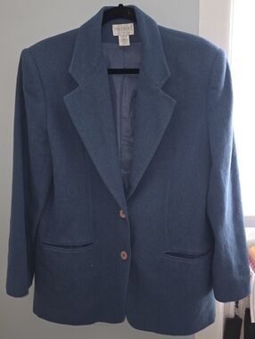 Partners Mervyn’s Wool Blend Blazer Jacket Size Medium Blue